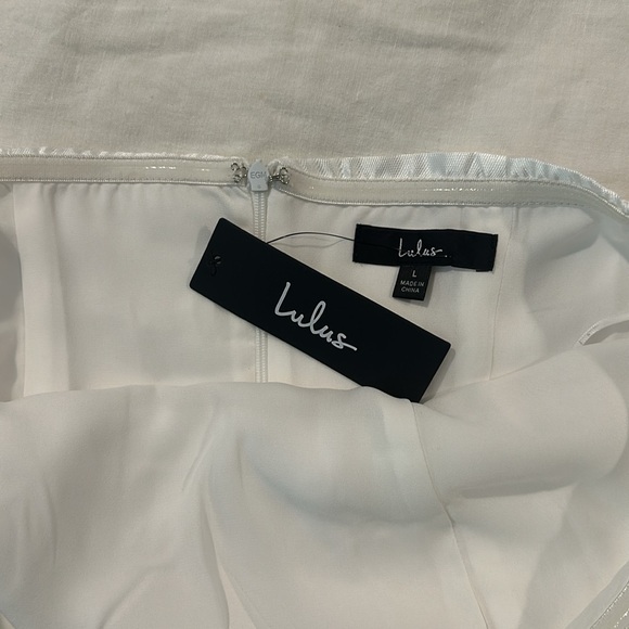 NWT Lulus Strapless White Mini Dress Bridal Engagement Wedding - Picture 5 of 5